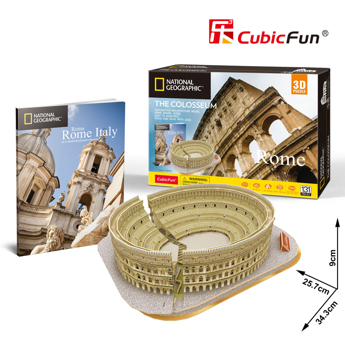 Cubic Fun, National Geographic, puzzle 3D Koloseum