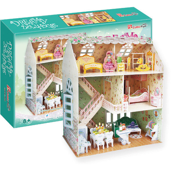 Cubic Fun, puzzle 3D Domek dla Lalek Dreamy