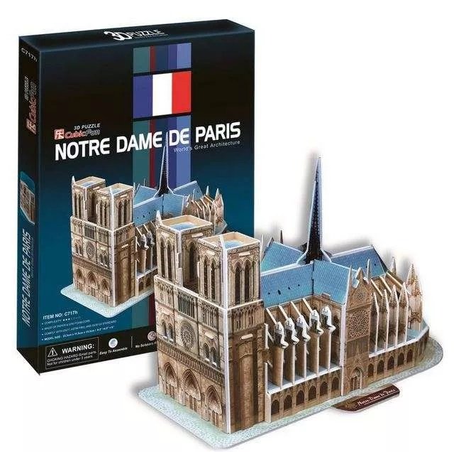 Cubic Fun, puzzle 3D Katedra Notre Dame