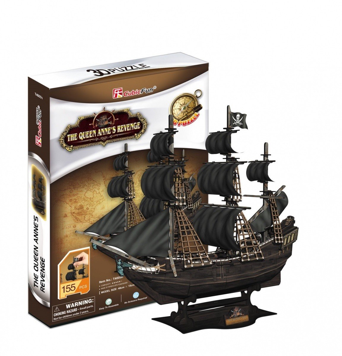 Cubic Fun, puzzle 3D Okręt piracki Zemsta Królowej