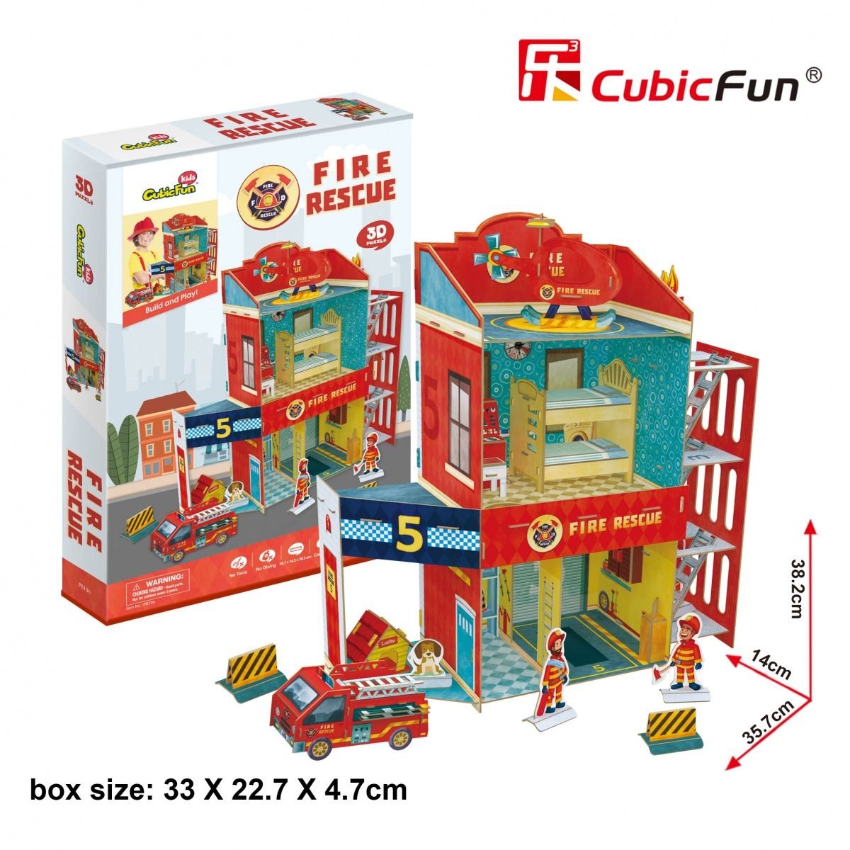 Cubic Fun, puzzle 3D Straż pożarna - Cubic Fun | Sklep EMPIK.COM