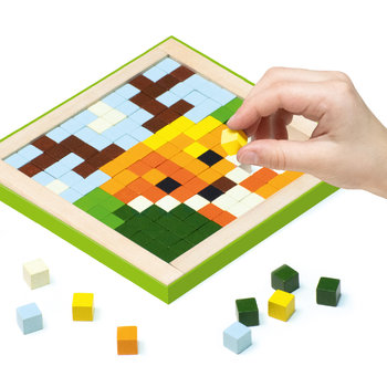 Cubika, Drewniana mozaika Wooden Pixels 3 Zwierzątka
