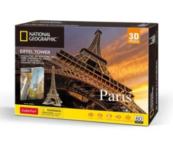 Cubix Fun, National Geographic, puzzle 3D Paryż, 80 elementów - National geographic