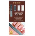 Cuccio Stainless Steel Nail File, Zestaw pilników - Cuccio