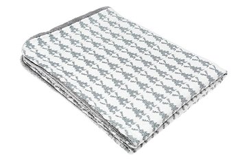 Cuddly ZOO, Kocyk dwustronny, Just Great Warm Blanket, Shining Rabbits Grey - CuddlyZOO