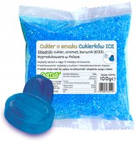 Cukier Do Waty Cukrowej Cukierki ICE Niebieski Lodowy 100g Saszetka ADMAJ