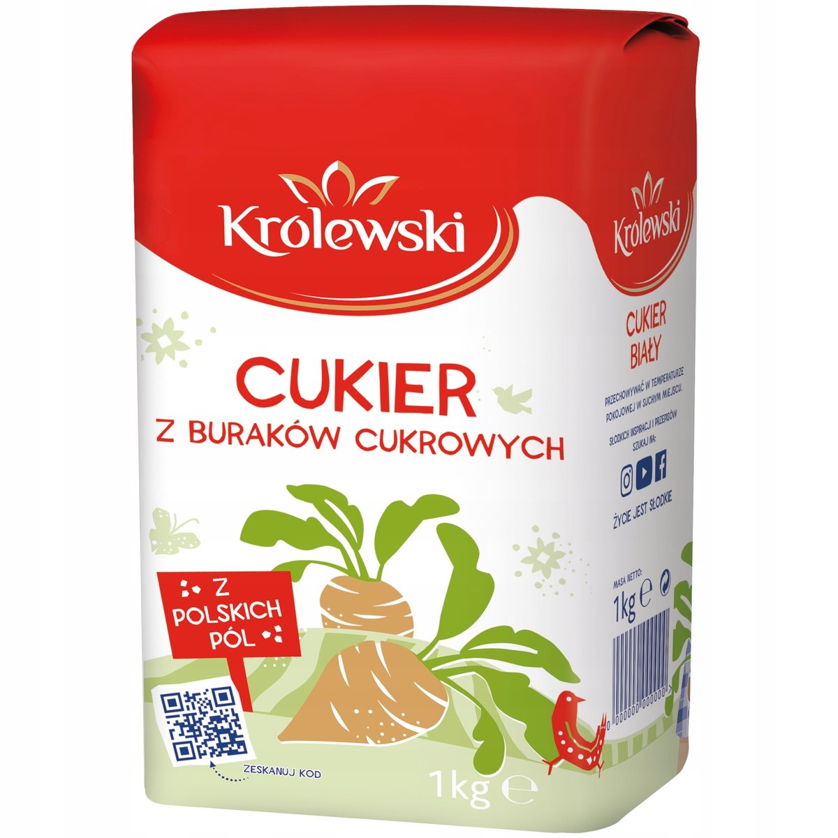 Cukier Królewski, cukier biały kryształ, 1 kg Südzucker Sklep