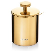 Cukiernica Z Łyżeczką 250 Ml Złota Stalowa Barista DUKA DUKA