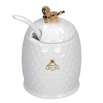 Cukiernica Z Łyżeczką 6.5 Cm Aperegina Oro La Porcellana Bianca