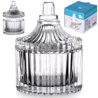 Cukierniczka Cukiernica Szklana Z Pokrywką Na Cukier Kryształowa 80 Ml