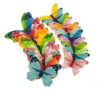 Cukrowe motyle motylki 24 sztuki na tort