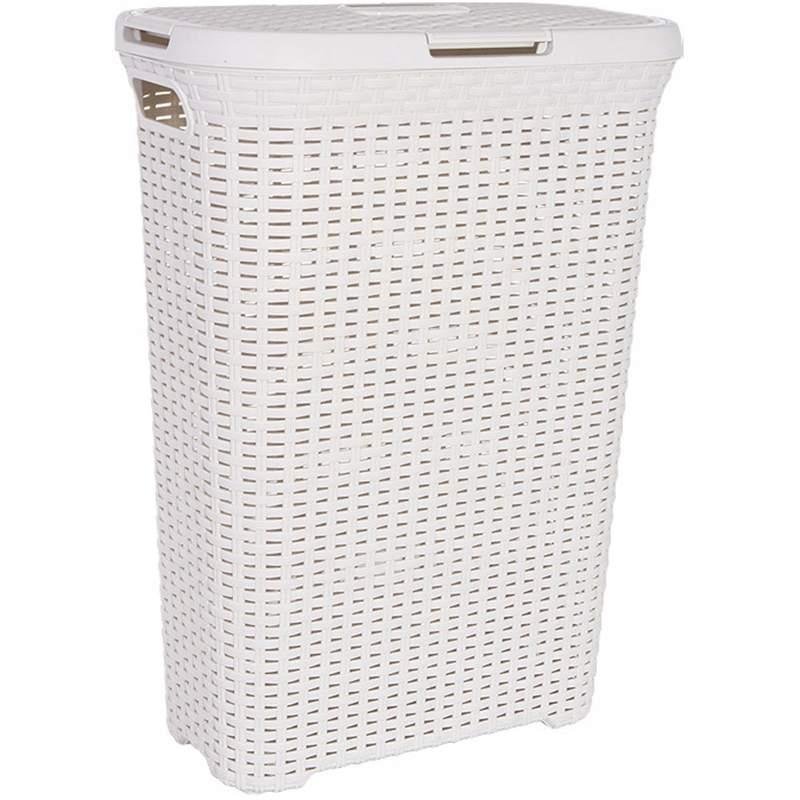 Curver Kosz Pojemnik Na Pranie 60L Kremowy Rattan
