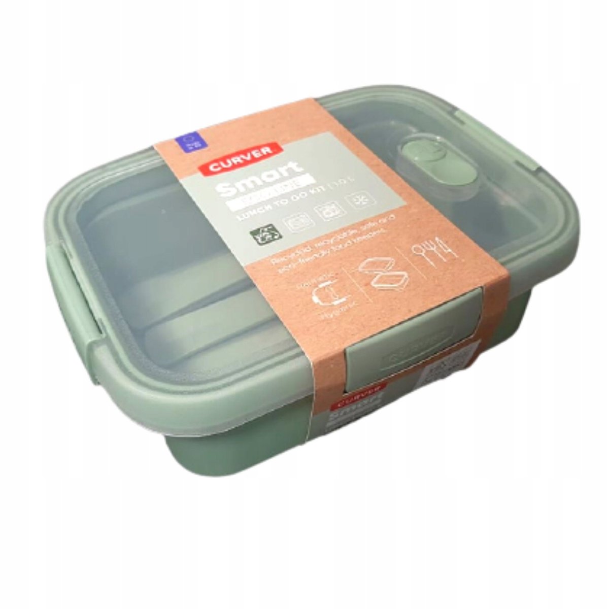 Recipiente hermético con cubiertos y salsera Smart Eco Line To Go