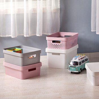 Curver Pojemnik Pudełko Z Pokrywką 11 L Różowy - Curver