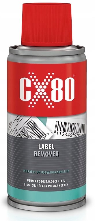 CX80 LABEL REMOVER P yn Spray Do Usuwania Naklejek Zmywacz Kleju 150ml 