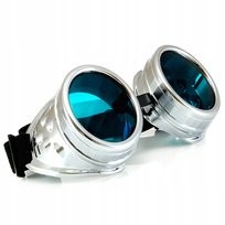 Cyber Gogle Okulary STEAMPUNK + Zestaw Retro Punk Inna marka