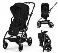 CYBEX EEZY S TWIST+ 2 WÓZEK SPACEROWY MAGIC BLACK 2026 (stelaż czarny)
