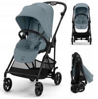 Cybex Melio Carbon wózek spacerowy lekki siedzisko przód tył / Stormy Blue