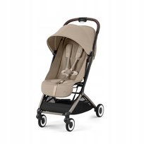 CYBEX ORFEO '25 lekki 6,3 kg wózek do samolotu Lie-Flat Almond Beige beżowy