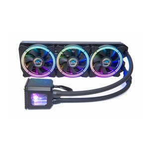 Cyfrowa chłodnica wodna Alphacool Eisbaer Aurora 360 CPU RGB, czarna - Alphacool