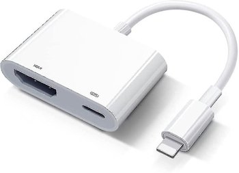 Cyfrowy adapter AV Apple Lightning z certyfikatem Apple MFI, kabel HDMI ze złączem synchronizującym ekran 1080p z telewizorem/HDTV/monitorem/projektorem C - other