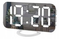 Cyfrowy Budzik Led Szelam Z Lustrzaną Powierzchnią I Portami Usb