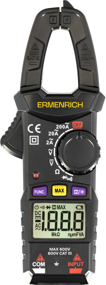 Cyfrowy miernik cęgowy Ermenrich Ping MK10