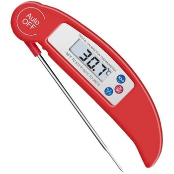 Cyfrowy termometr do mięsa - czerwony - Inny producent