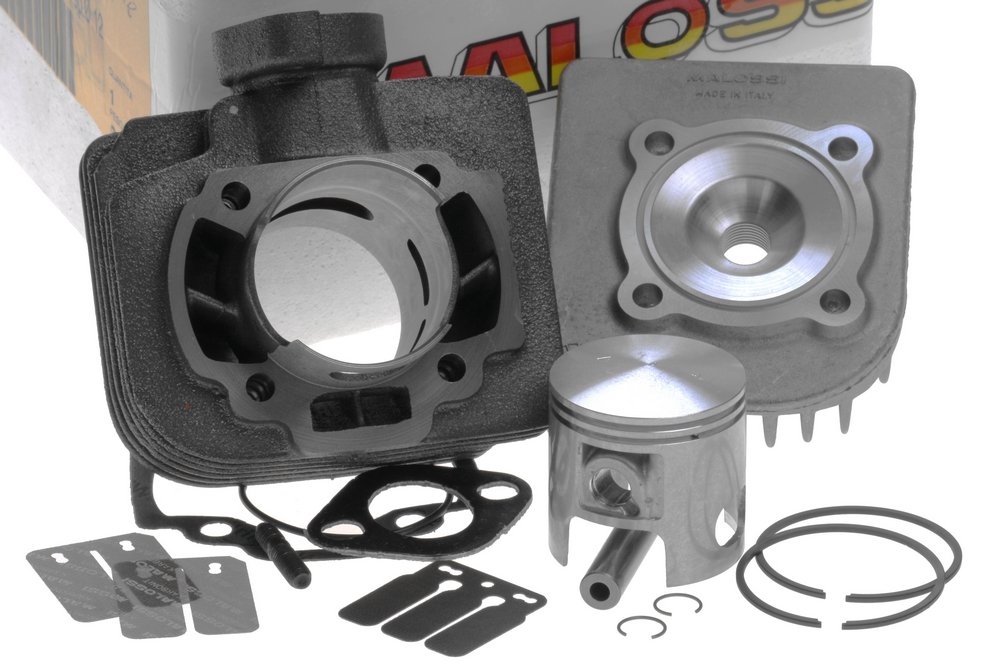 Cilindro Kit MALOSSI Sport 70 CCM Per Motore LC Derbi. Perfetto Per Atlantis, Paddock E Predator 50 LC. Aumenta Potenza E Prestazioni Del Tuo Scooter.