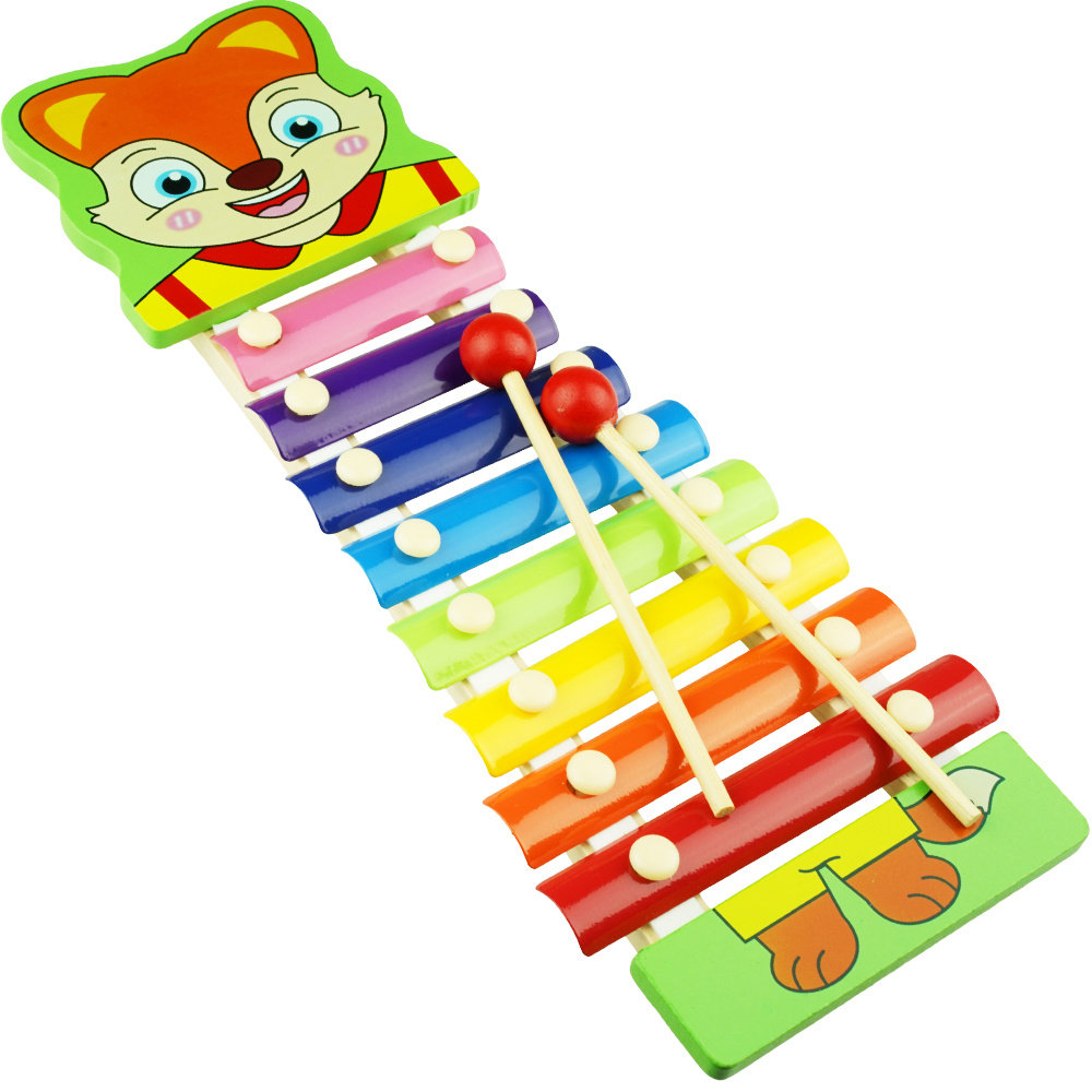 Фото - Музична іграшка Cymbałki kolorowa edukacyjna zabawka muzyczna dla dzieci lisek