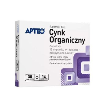 Cynk Organiczny Apteo Odporność 30 Tabl. - Apteo