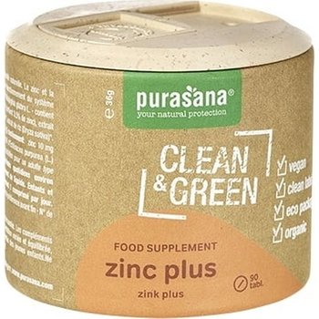 Cynk w Tabletkach Bio 36 g (60 szt) - Purasana Suplement diety - PURASANA