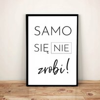 Cytaty Napisy Wzory - Plakat A3 w ramie dekoracja