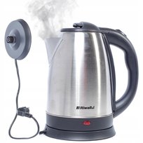 Czajnik Elektryczny Bezprzewodowy Metalowy Obrotowy 1.8l Fast Riwall RCZ-01