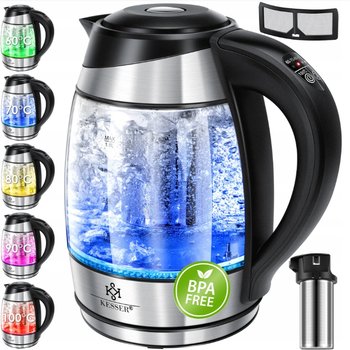 Czajnik elektryczny Kesser Schwarz 2200 W 1,8 l przezroczysty - inna (Inny)