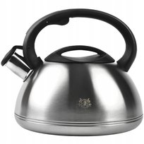 Czajnik Na Gaz 3L Czajnik Z Gwizdkiem Pokrywą Stal Indukcja Srebrny