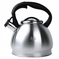 Czajnik Na Gaz Czajnik Z Gwizdkiem Pokrywą 3L Stal Indukcja Srebrny