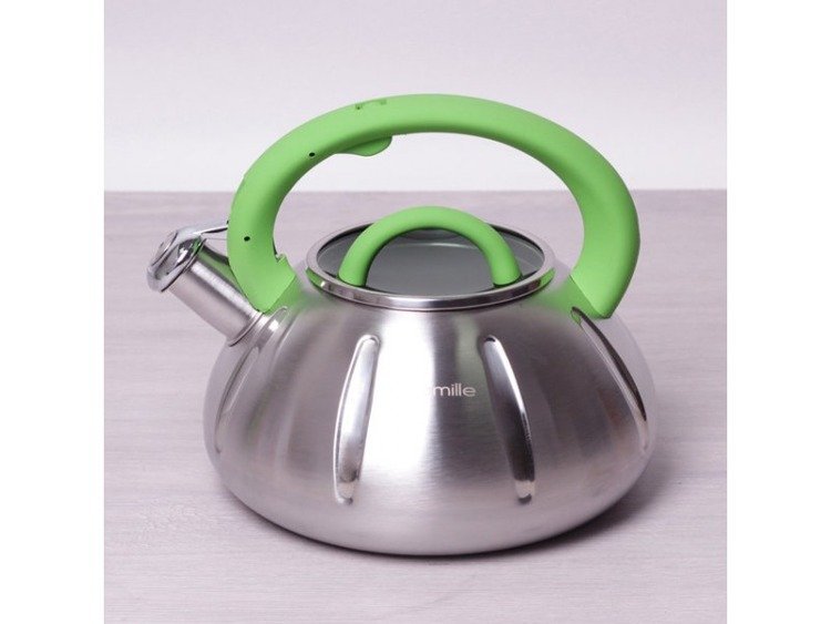 Czajnik stalowy KAMILLE, srebrny, 3 l