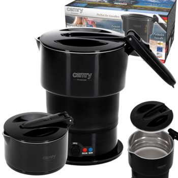 Czajnik turystyczny składany silikonowy Camry z automatycznym podtrzymaniem temperatury, compact design, 600W. Producent: Camry, SKU: CR1378. - Camry