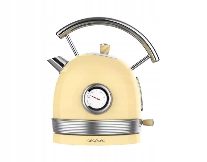 CECOTEC Czajnik Vintage Cecotec 01484 Thermosense 420 żółty 1,8l 2200 W