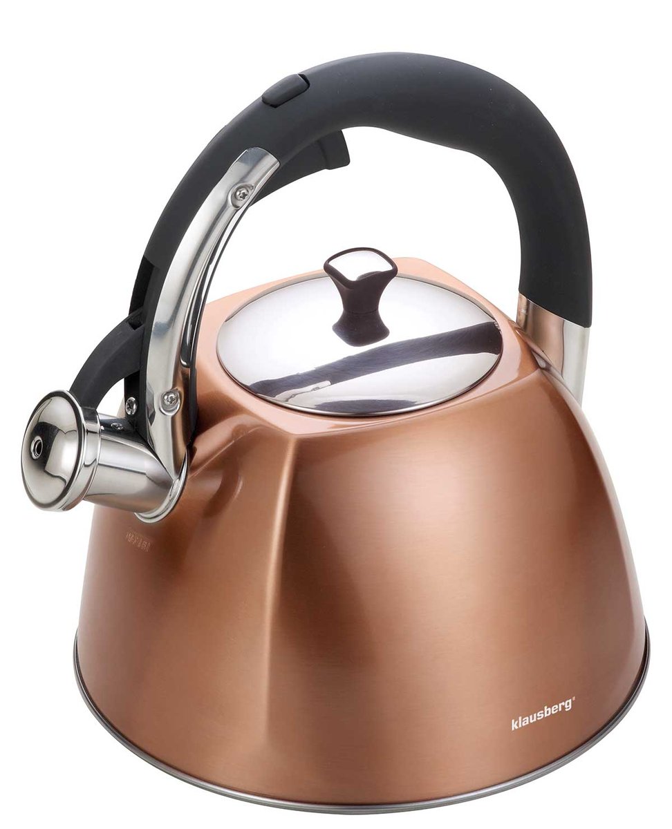 Czajnik z gwizdkiem KLAUSBERG KB-7202, miedziany, 3 l