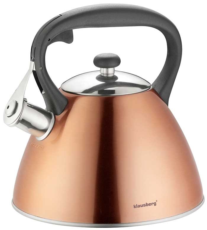 Czajnik z gwizdkiem KLAUSBERG KB-7209, miedziany, 3 l