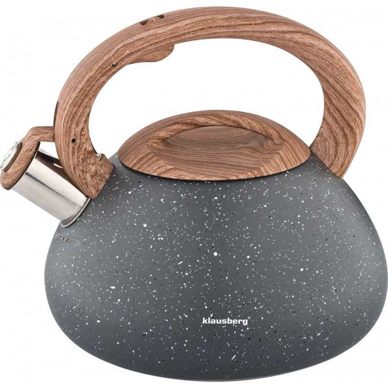 Czajnik z gwizdkiem KLAUSBERG KB-7250, szary, 2,7 l