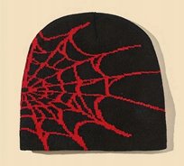 Czapka beanie Y2K zimowa czapa pajęczyna spiderman streetwear drill drip Inna marka