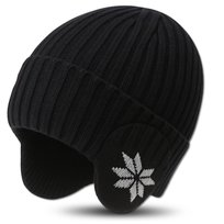 Czapka czarna beanie zimowa casual ocieplana damska męska ciepła Inna marka