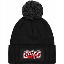 Czapka Czarna z Pomponem DRIFT Zimowa Na Prezent Wzory