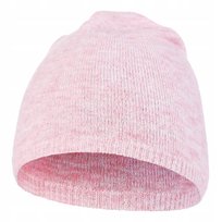 Czapka Damska Klasyczna Gładka Jesienna Zimowa Ciepła Gruba Prosta Moraj Pink