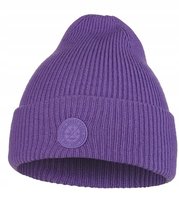 Czapka Damska Klasyczna Miękka Jesienna Zimowa Ciepła Gruba Prosta Moraj Purple