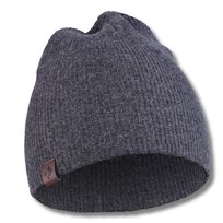 Czapka Damska z Wełny Merino Klasyczna Ciepła na Zimę Wygodna Prążek Moraj