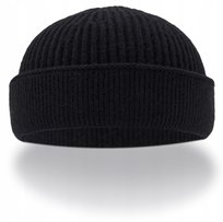Czapka Dokerka Zimowa Męska Czarna Leon Bez Daszka Pako Jeans